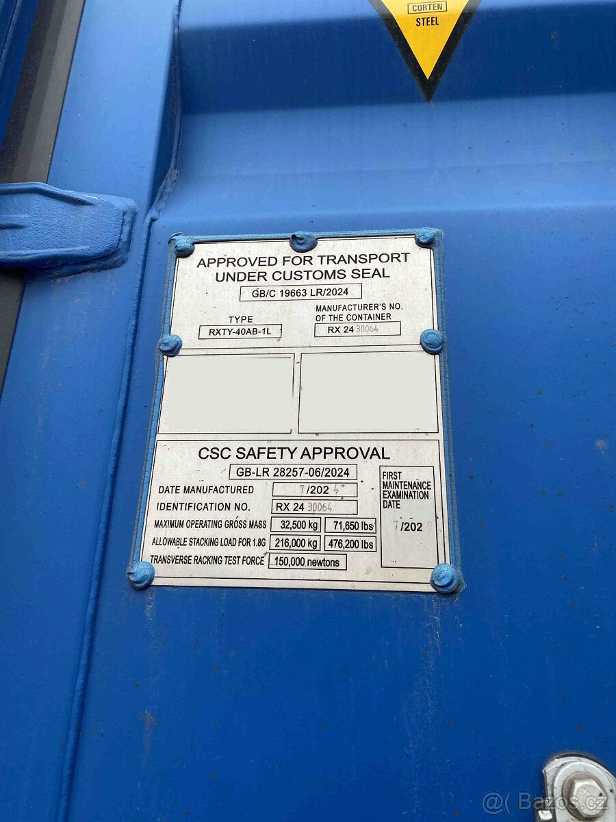 Prodám lodní kontejner 40’ High Cube – 12 m - 3