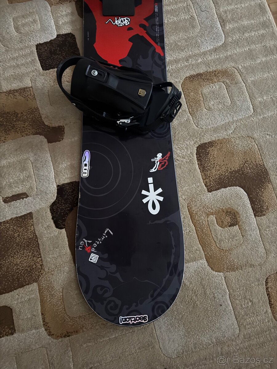Snowboard 160cm komplet set, boty 43 - 3
