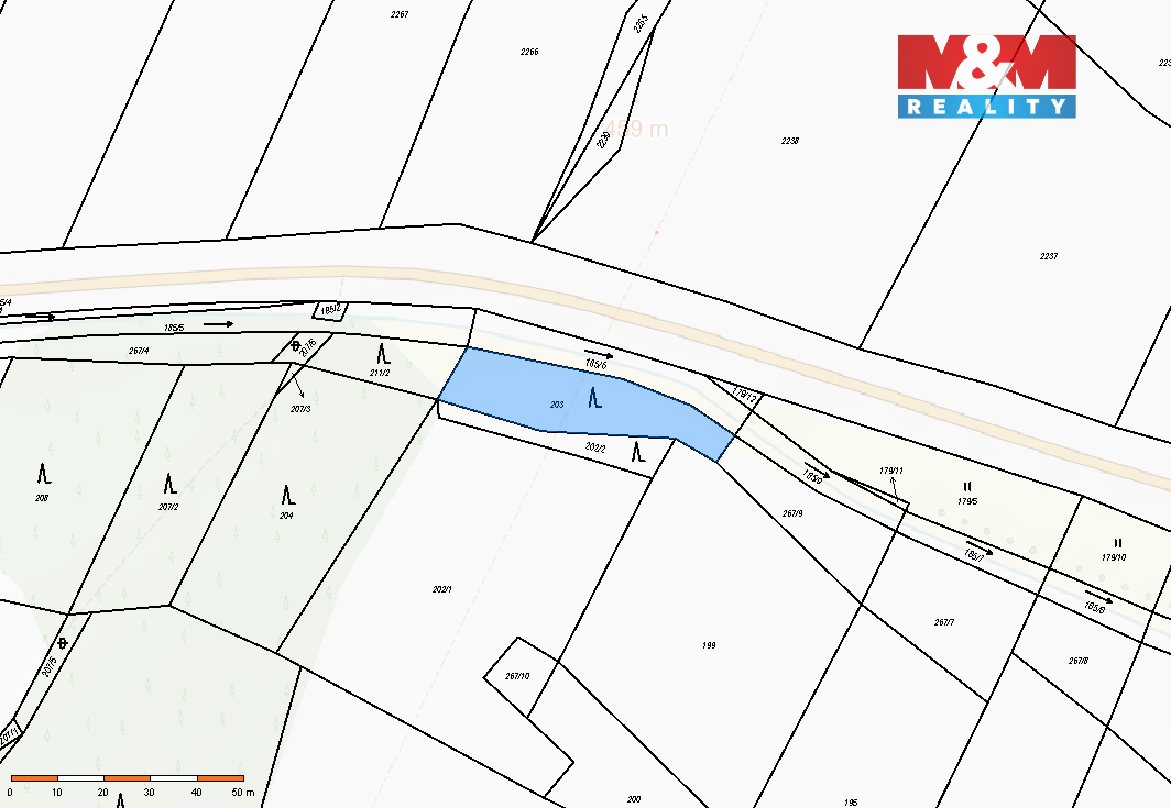 Prodej lesa, 711 m², Malý Bor - 3