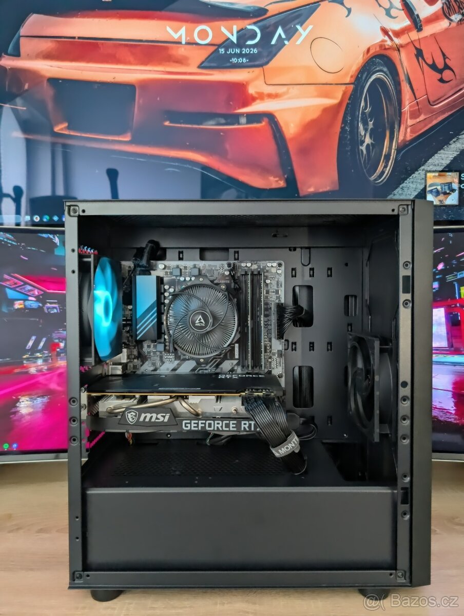 Herní PC na AM5 - 7600/RTX3070/B650/16GB/1TBM2/750W - 3