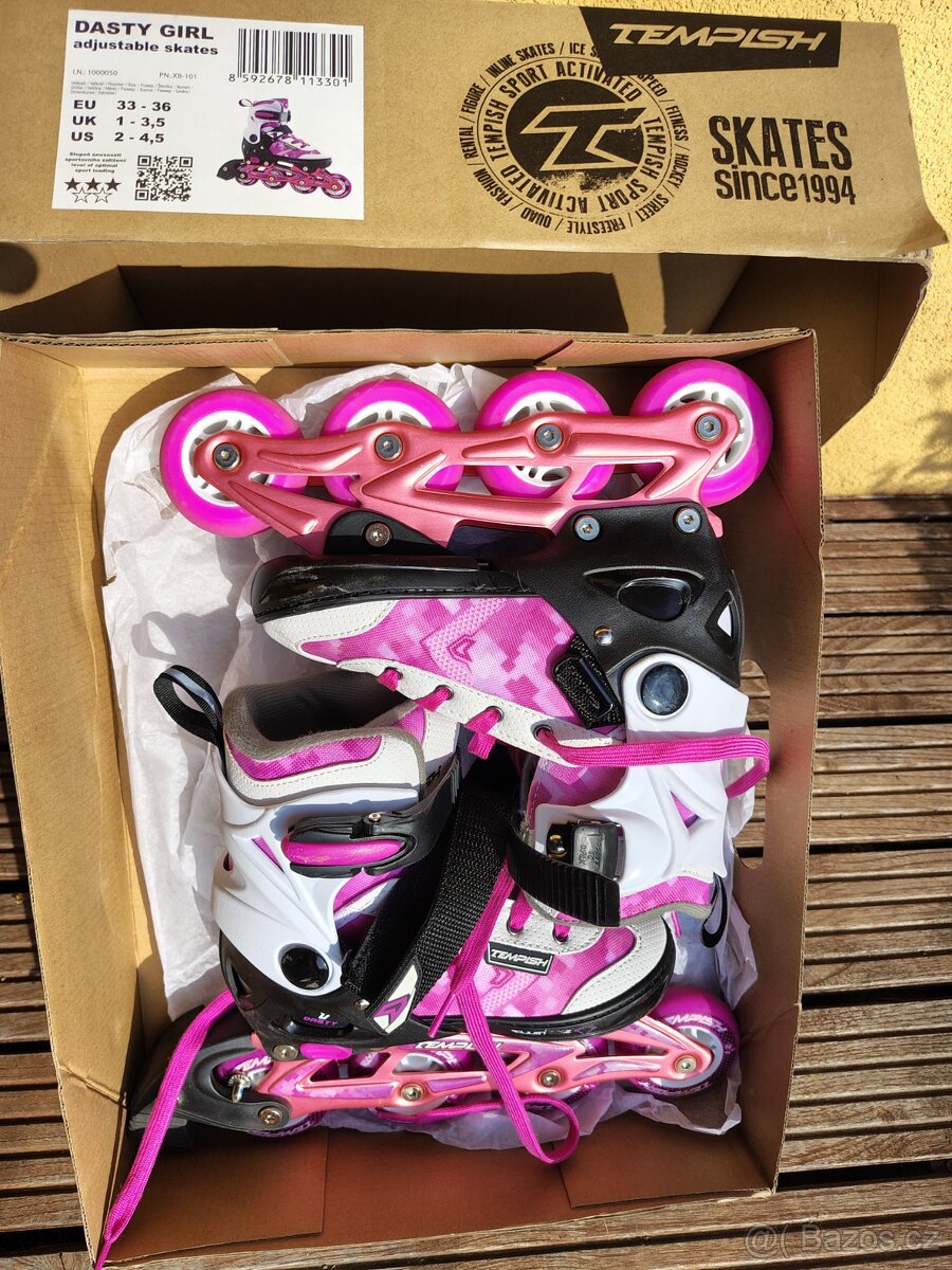 Dětské dívčí inline brusle - 3