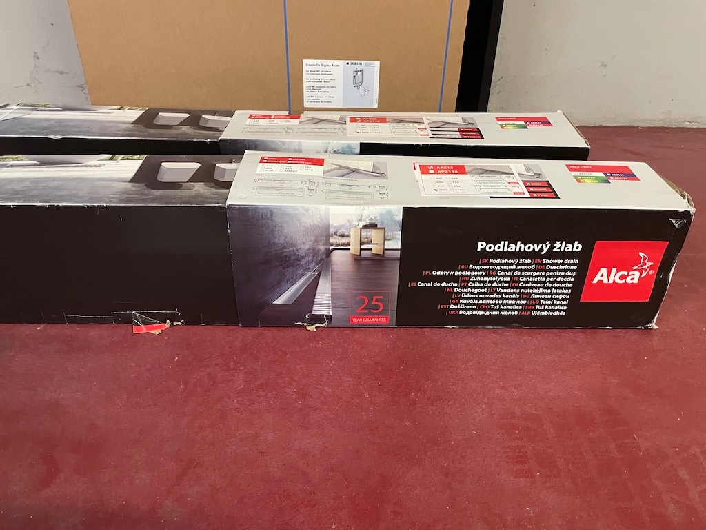 ALCA podlahový žlab bez okraje s roštem pro vložení dlažby - 3