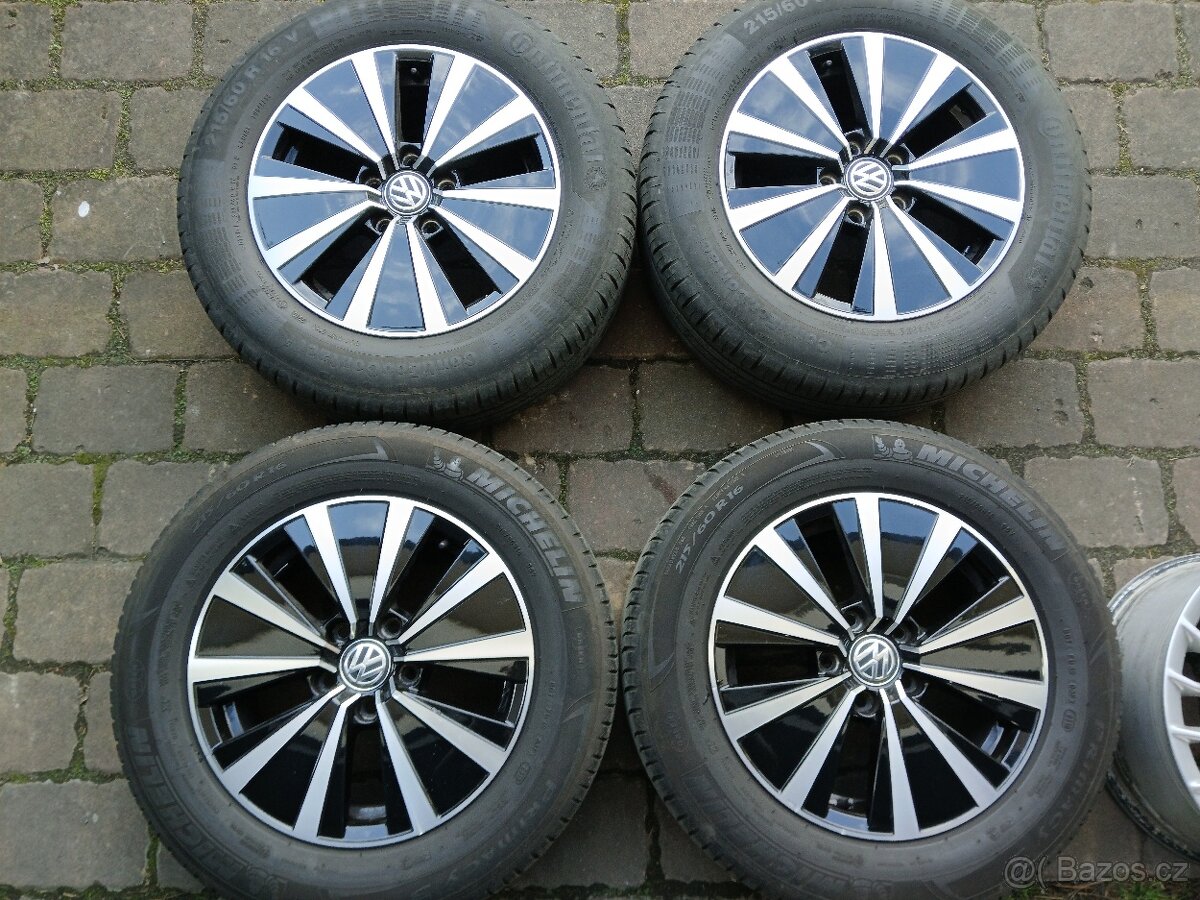 ALU kola,sada, originál Volkswagen,215/60 R16,5x112,TOP - 3