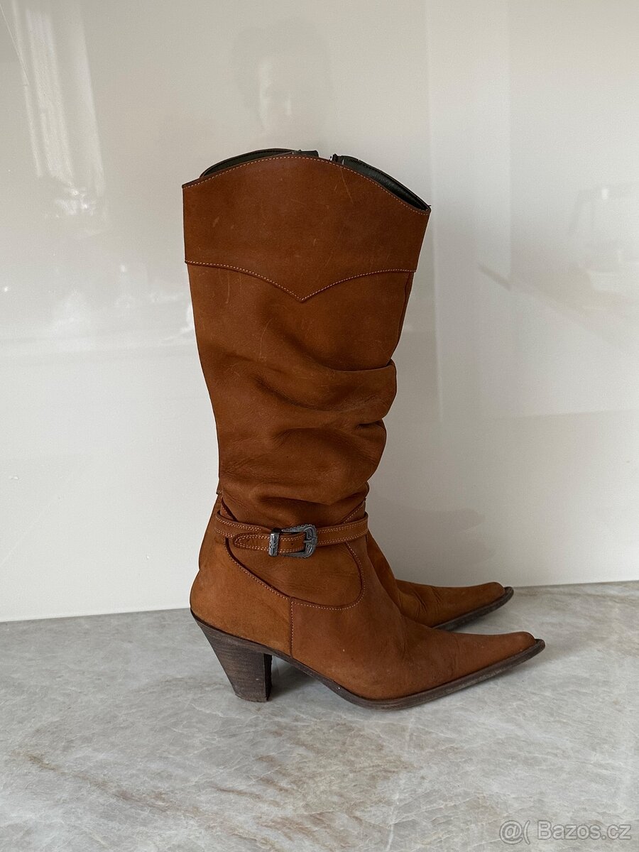 Kožené vysoké 37 - 3