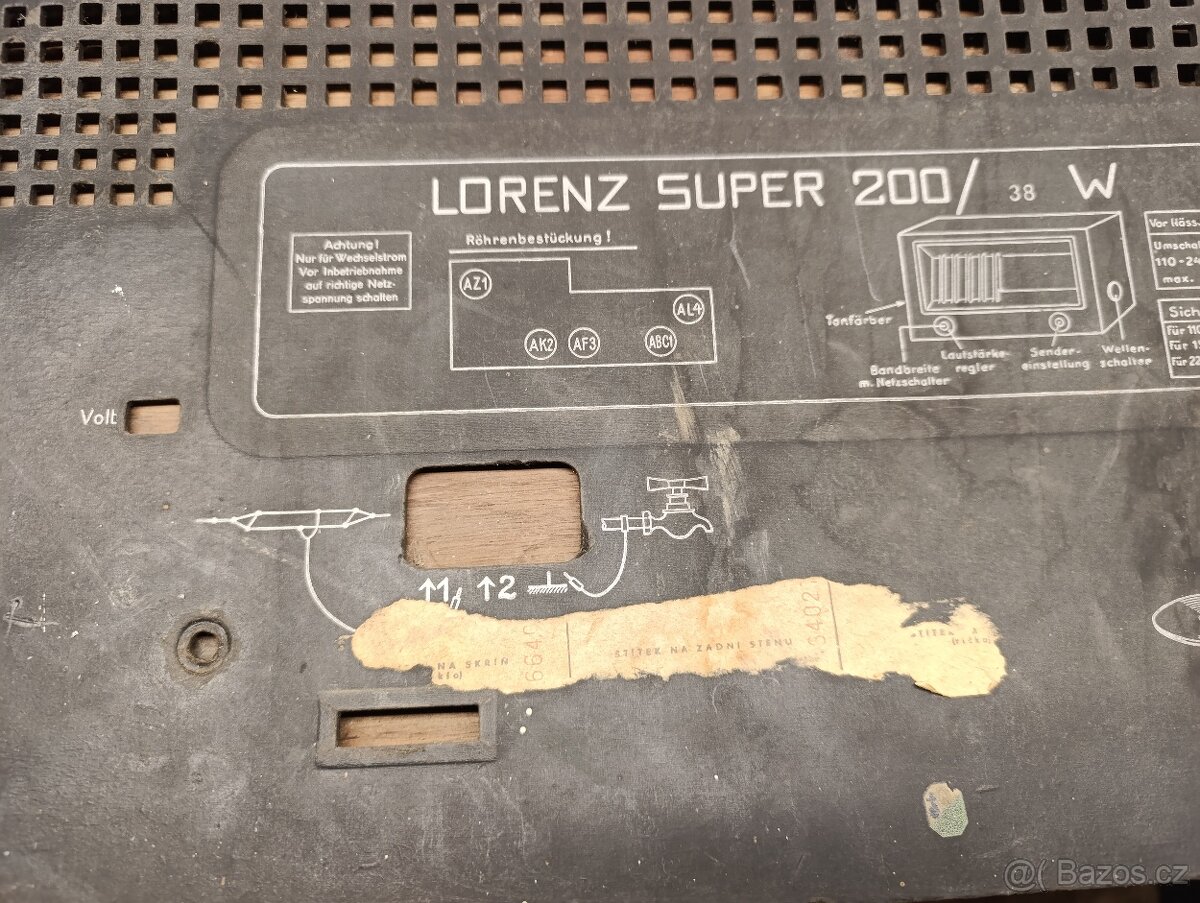 staré radio lorenz - 3
