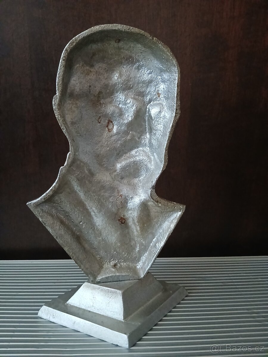 Hliníková busta T. G. Masaryk - 3
