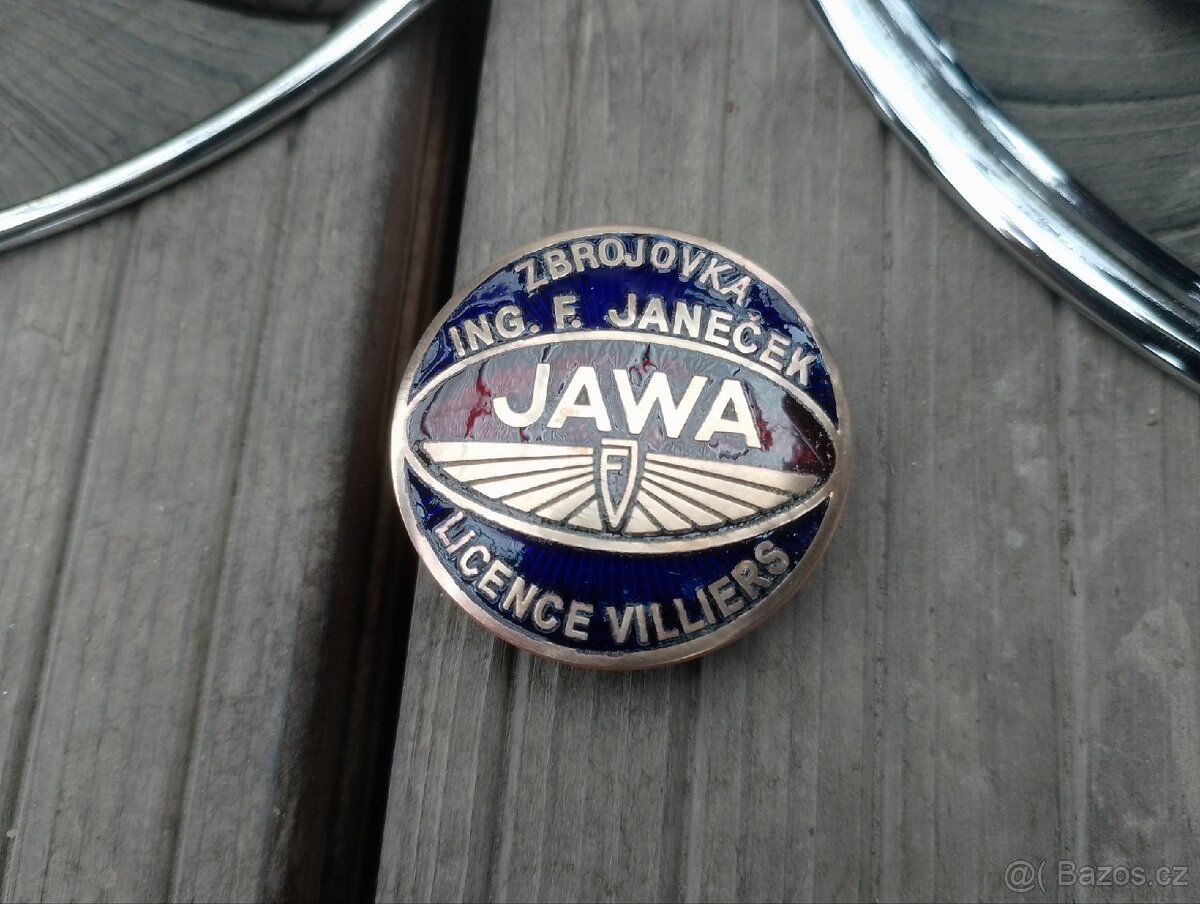 Jawa Speciál kryty zapalování, setrvačníku, smaltované znaky - 3