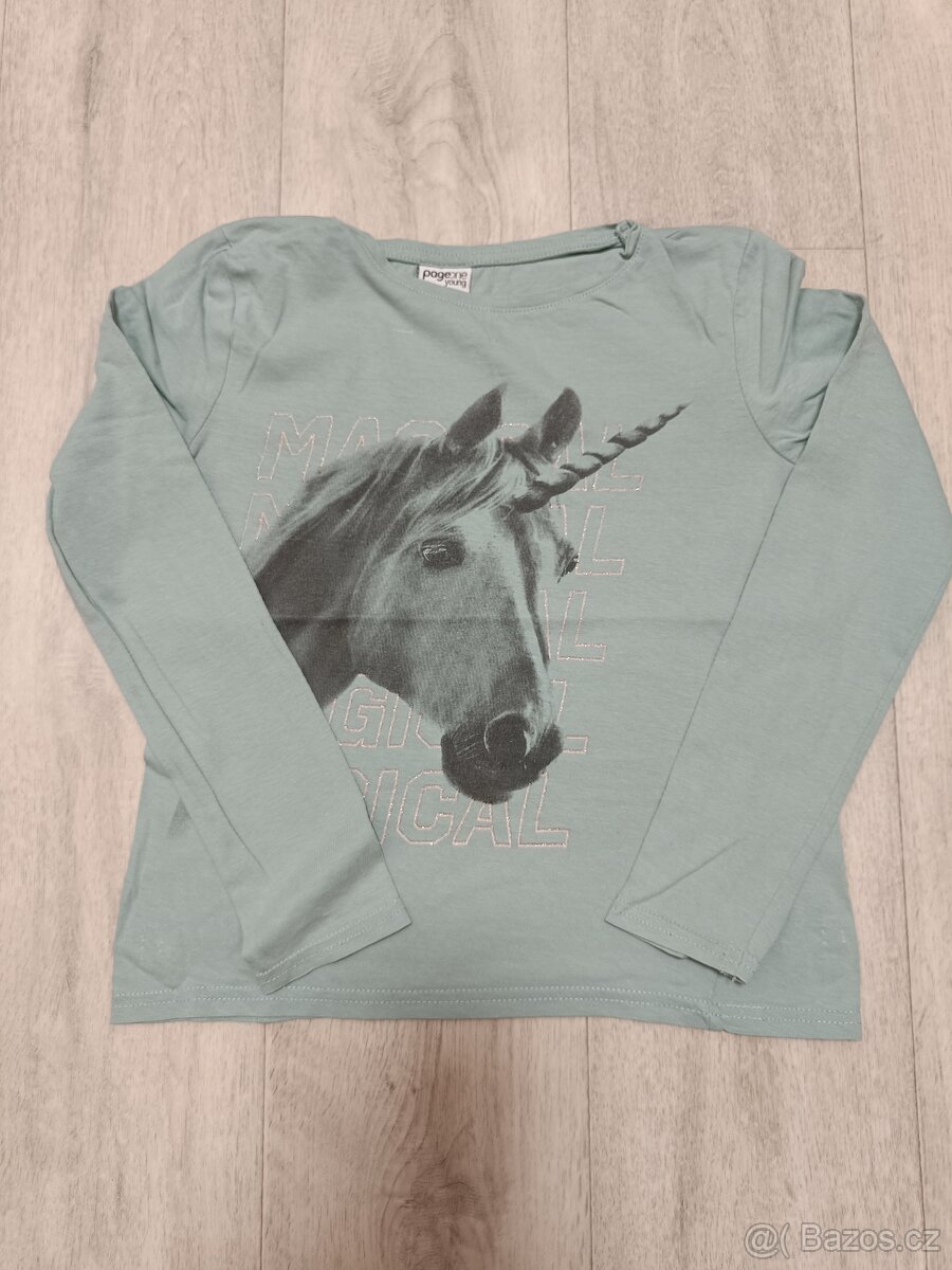 Různá trika s dlouhým rukávem vel. 134/140 - 3