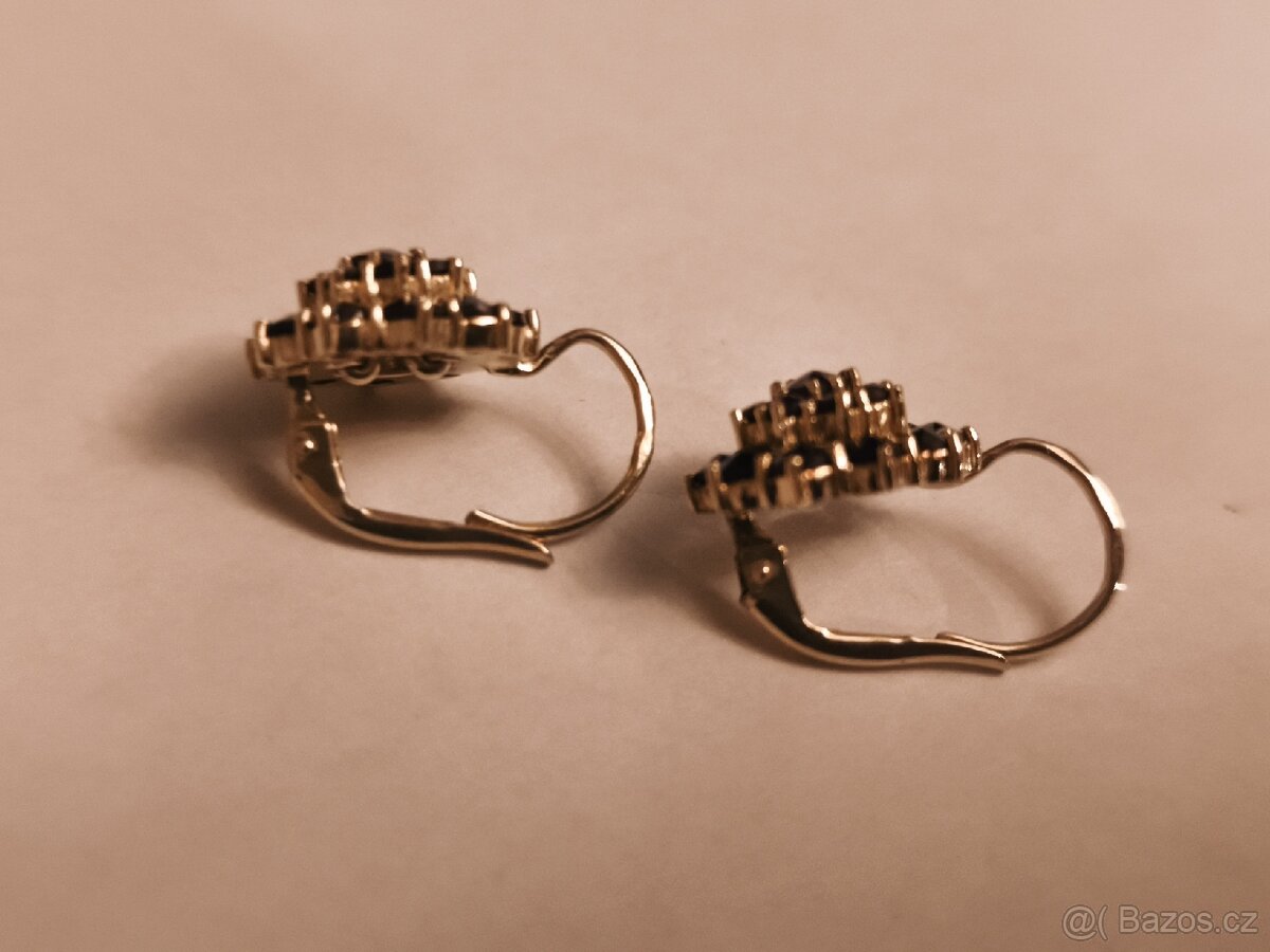 Náušnice s českými granáty - 3