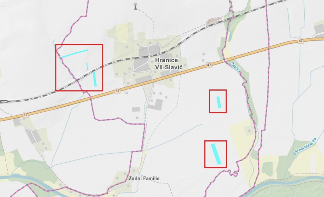 Prodej polí u Hranic na Moravě – 2 ha – Slavíč - 3