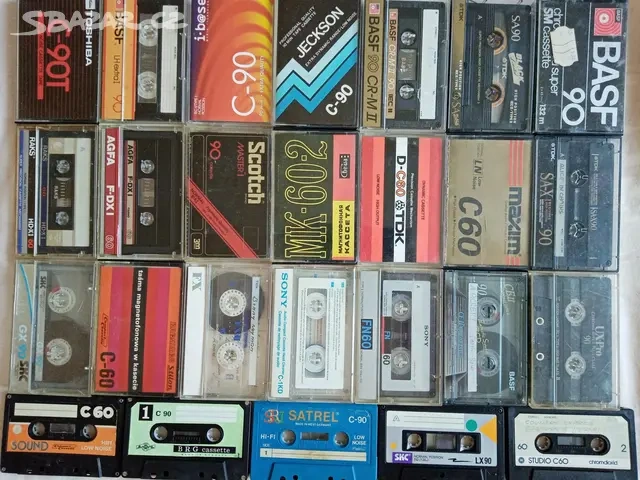 Nove foto 3.8. málo použitych 590 MC kazet od 9 Kč - 3