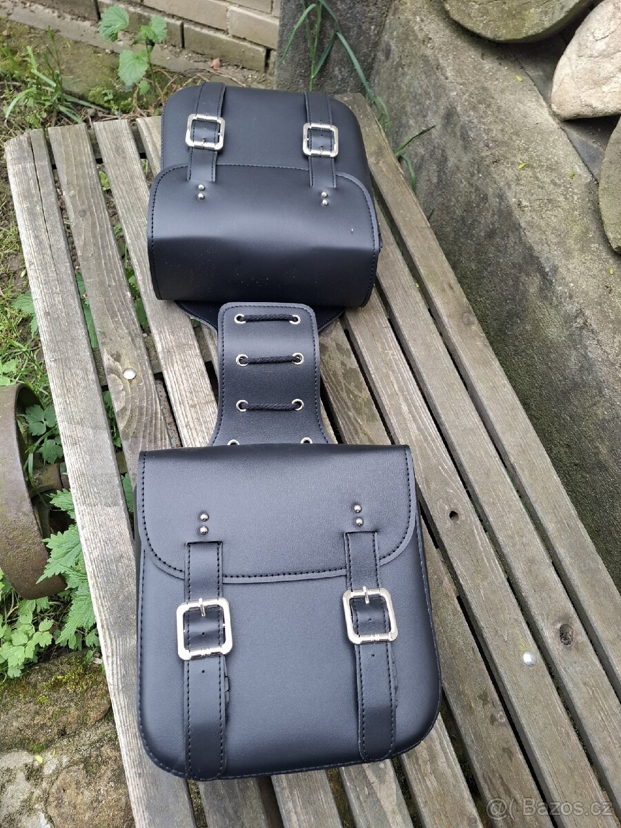 Prodám brašny na Jawa Perak, Suzuki, choper a pod. - 3