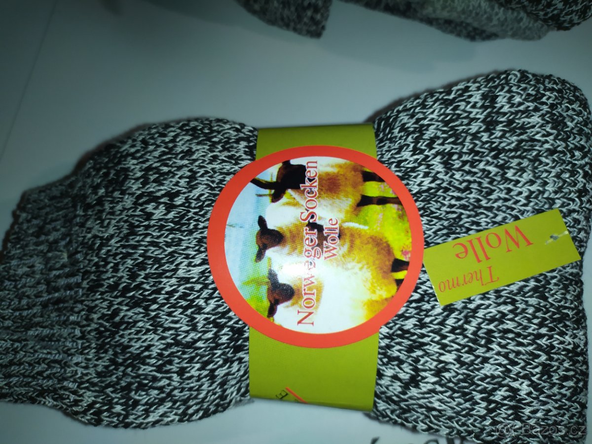 Ponožky ovčí vlna 39-42 pánské sada 9 párů - 3