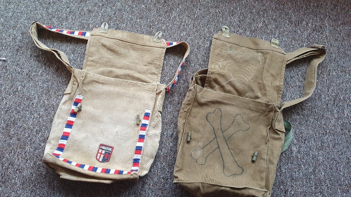 Staré retro trampské brašny - 3