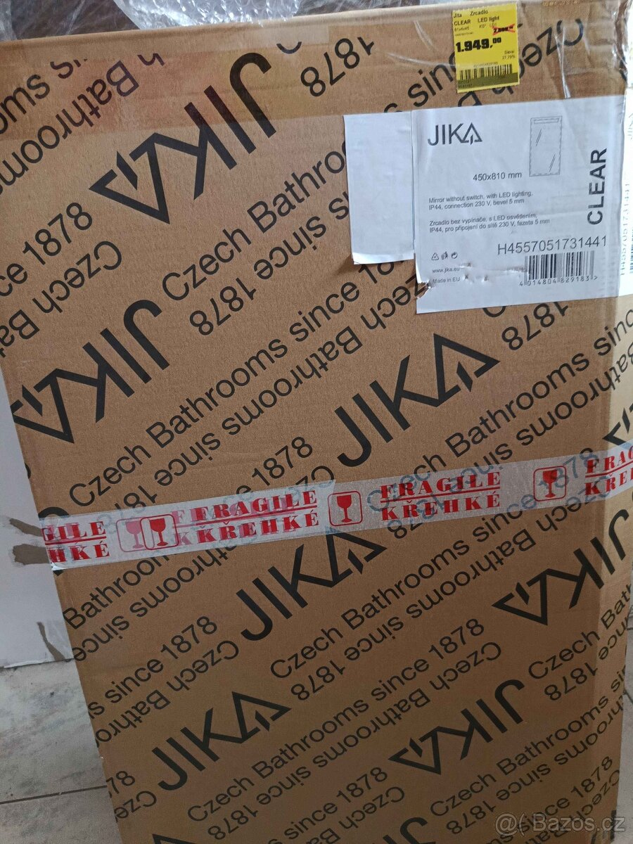 Koupelnové LED zrcadlo JIKA 45x81cm - nové - 3