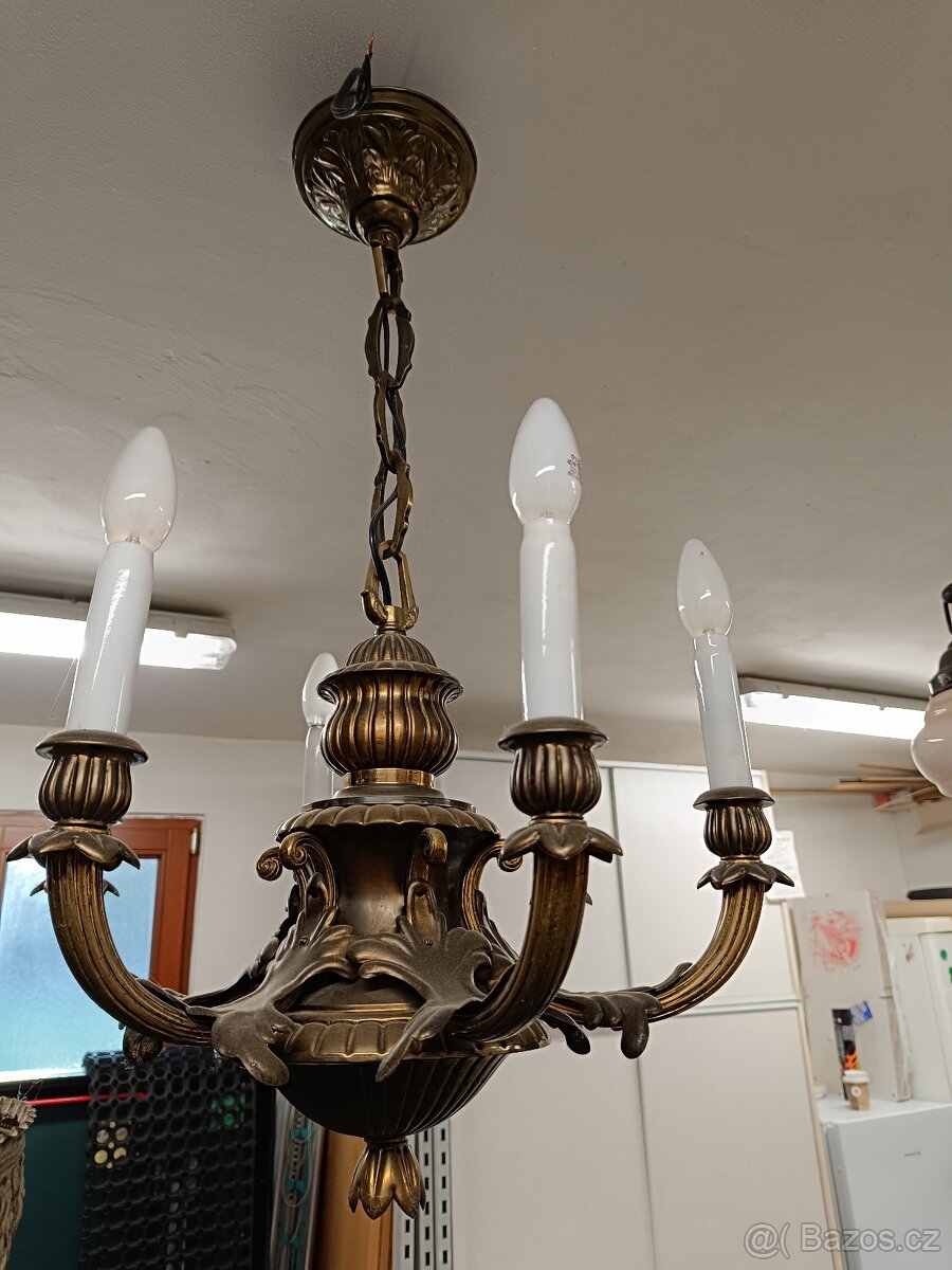 Mosazný lustr 6 ramenný - 3