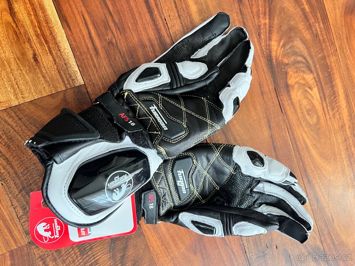 Rukavice kozene na motorku, vel. L - 3