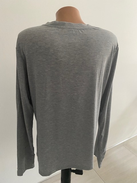 Nové šedé triko s dl. rukávem vlčí máky vel. L - 3