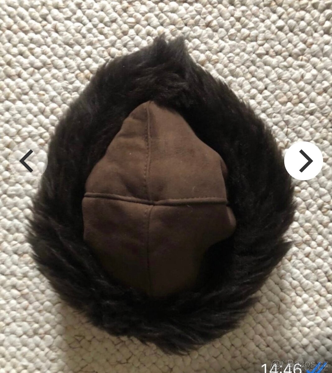 Dámský kožich s koženou čepici - 3