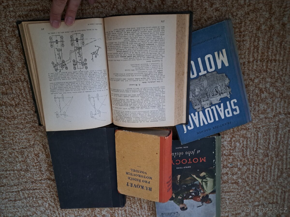 Stare knihy motocykly a automobily - 3