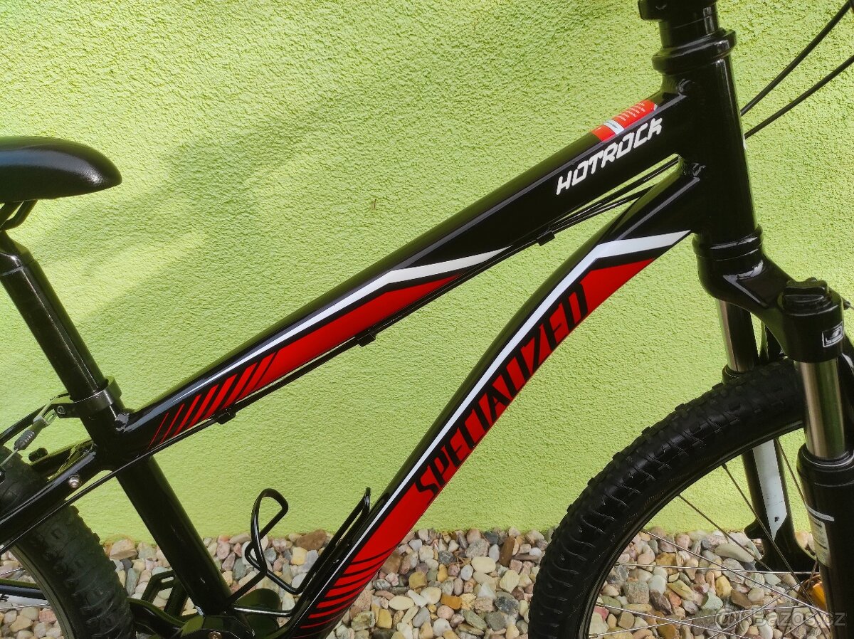 Značkové dětské kolo SPECIALIZED 24" (černá/červená) - 3