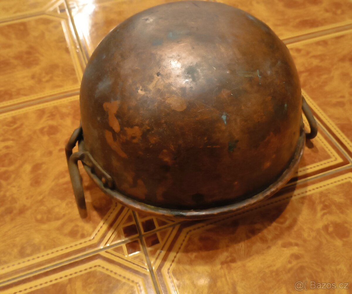 Měděný starý kotlík - 3