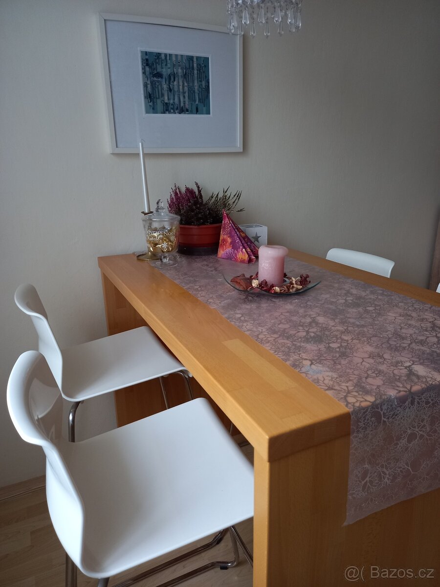 jídelní stůl a židle - masiv, barový - 3