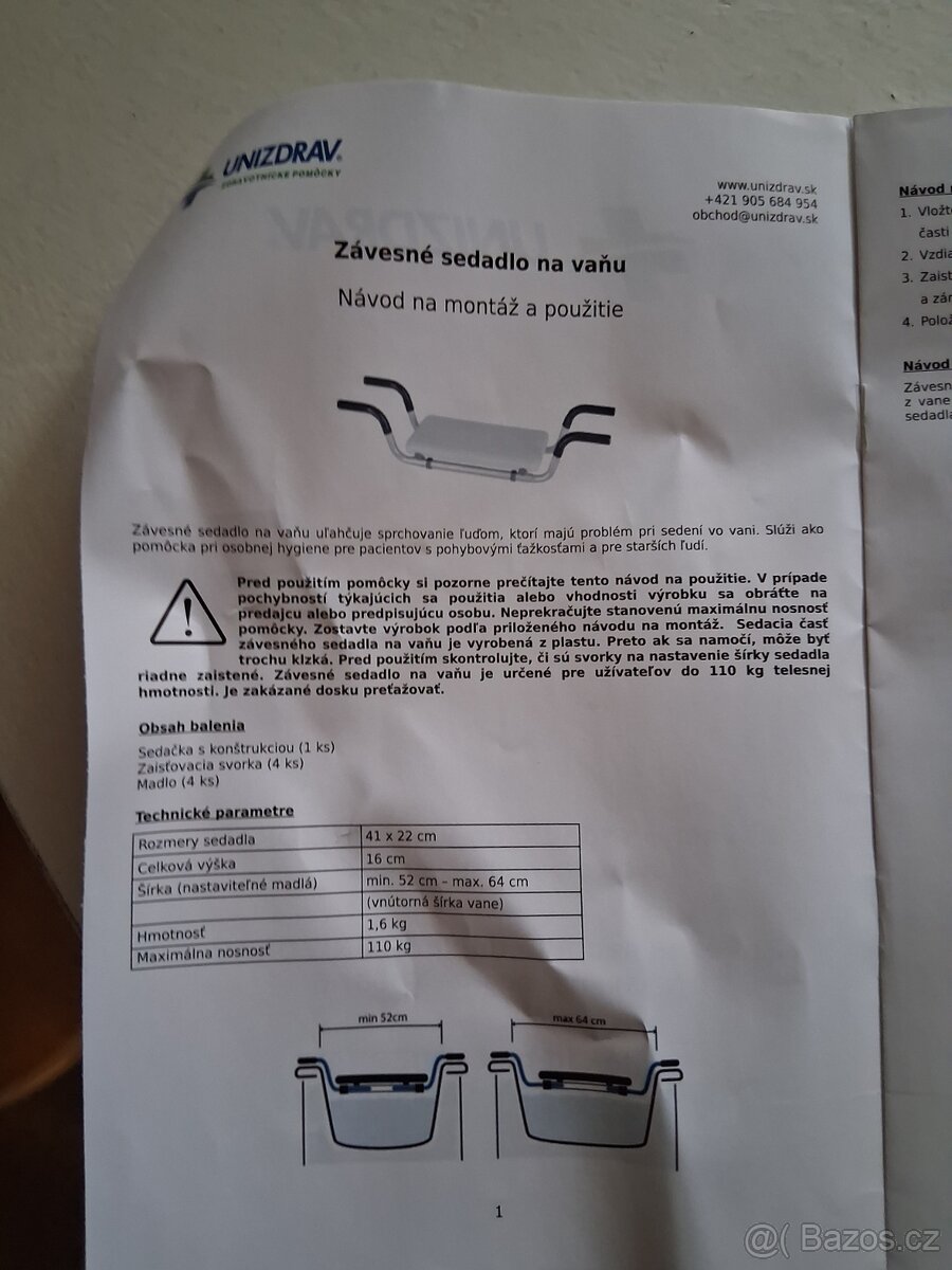 Závěsné sedadlo - 3