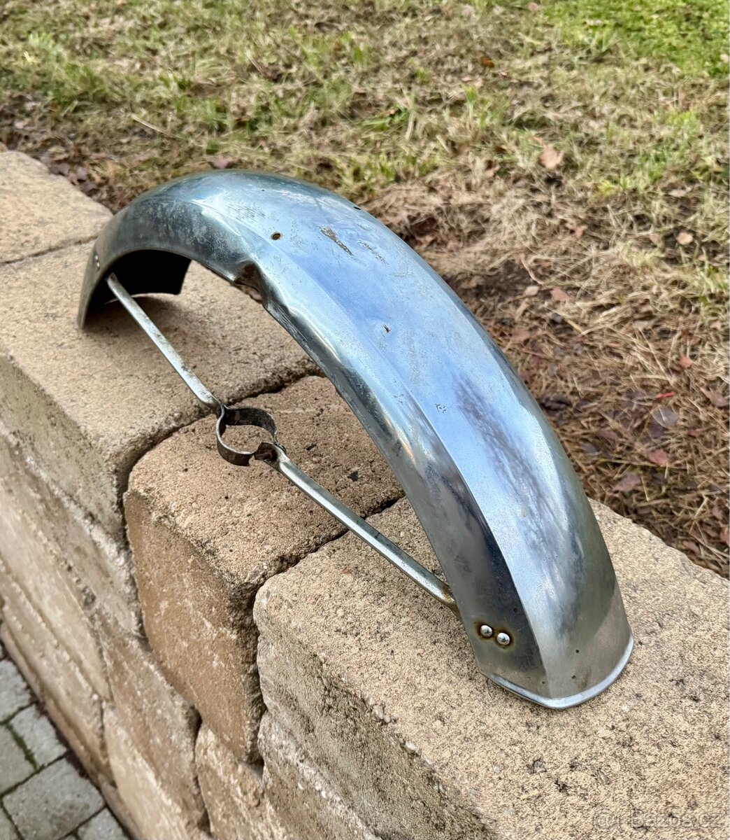 Jawa 350 634 638 - přední blatník chrom - 3