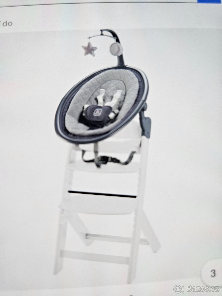 Dětská jídelní židlička s lehátkem - 3