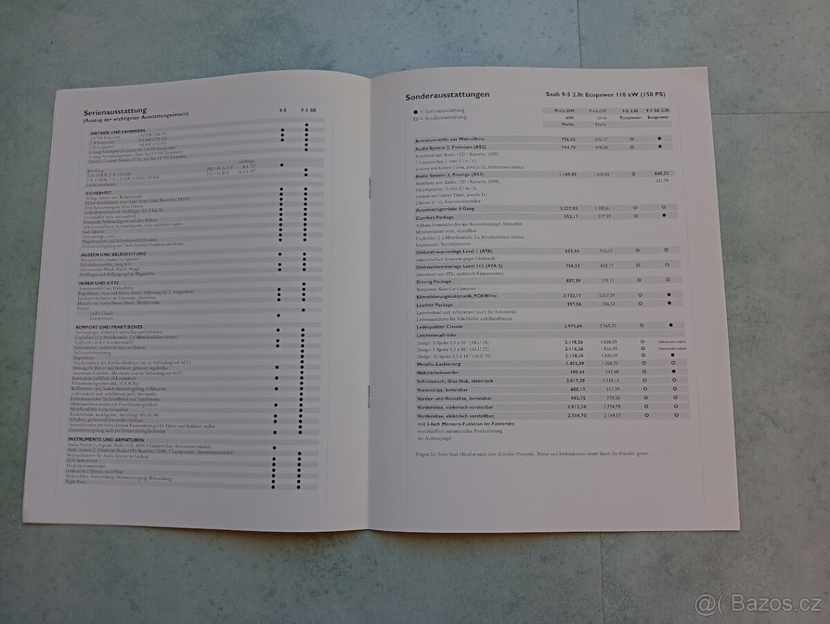 Saab 95 - ceník - doprava v ceně - 3