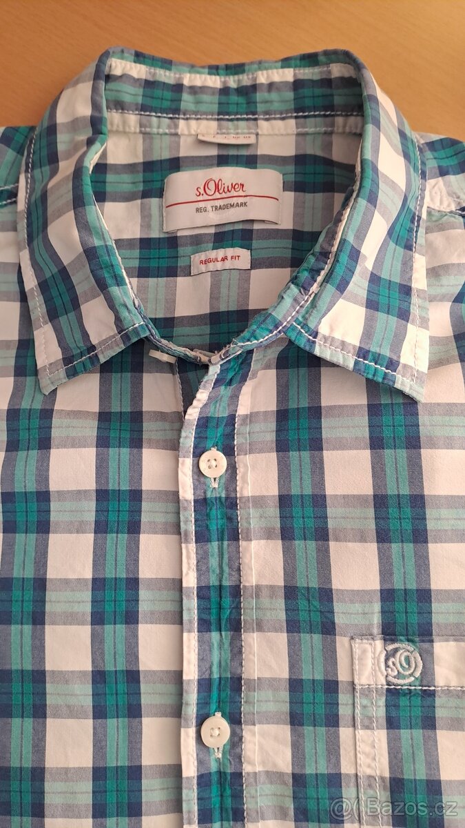Pánská kostkovaná košile s.Oliver/L/2x58cm - 3