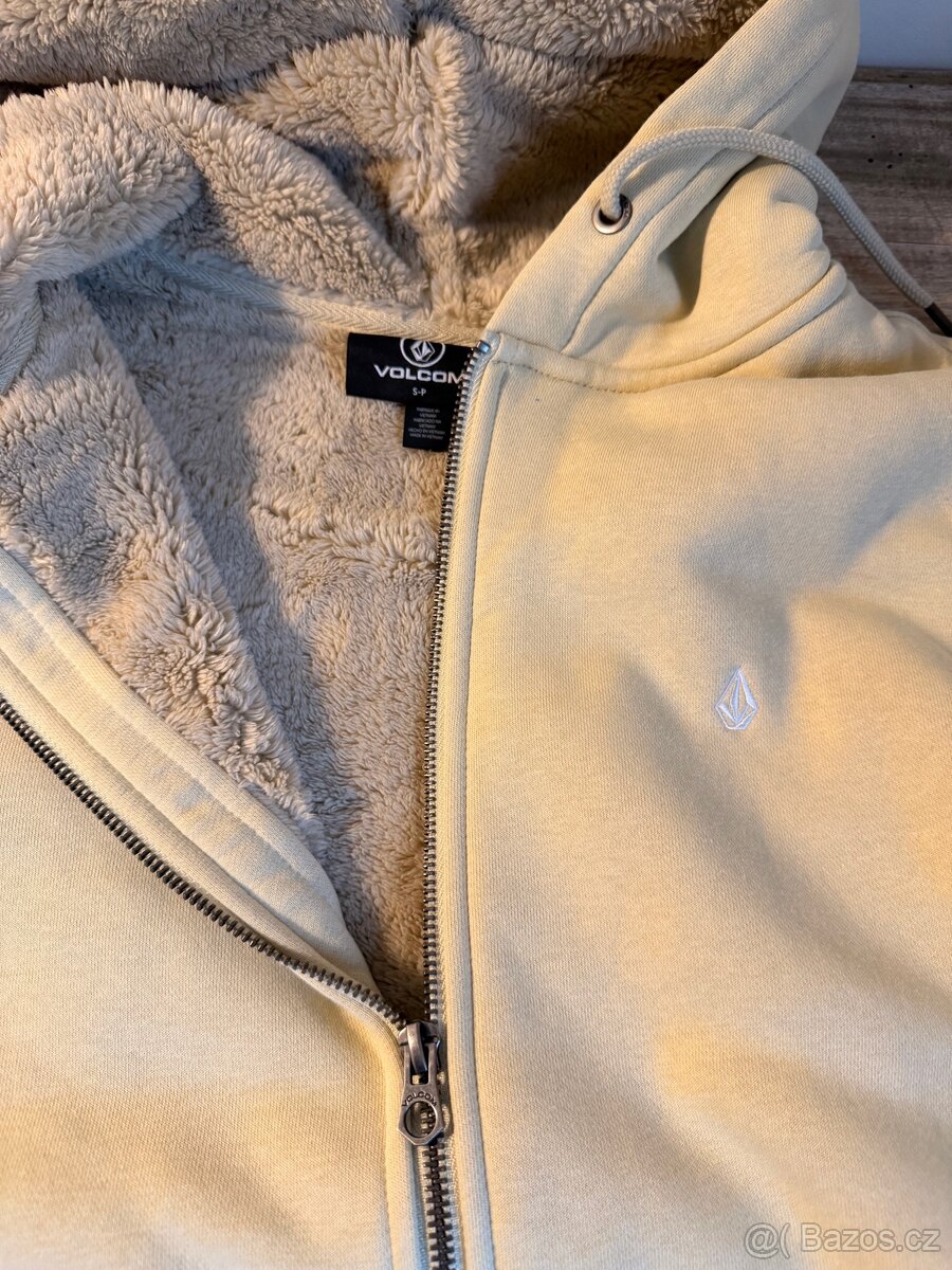 VOLCOM teplá mikina / bunda s kožíškem S nová - 3