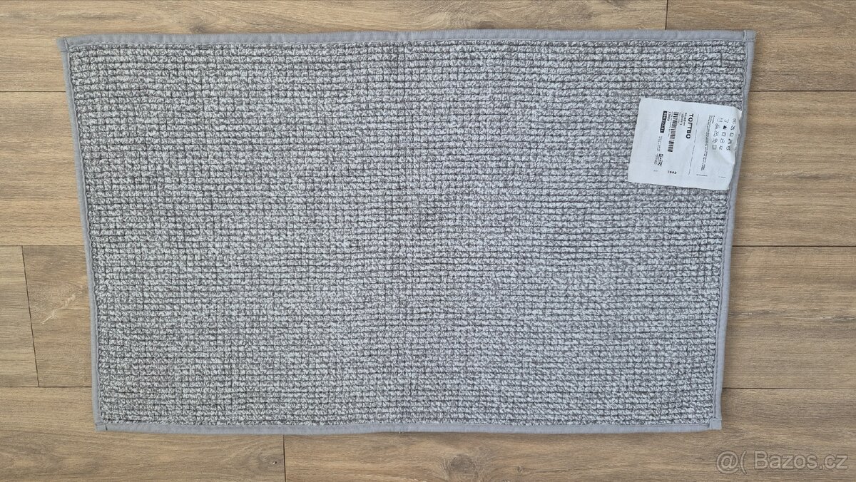 Nová Ikea Toftbo koupelnová predložka šedá - 3