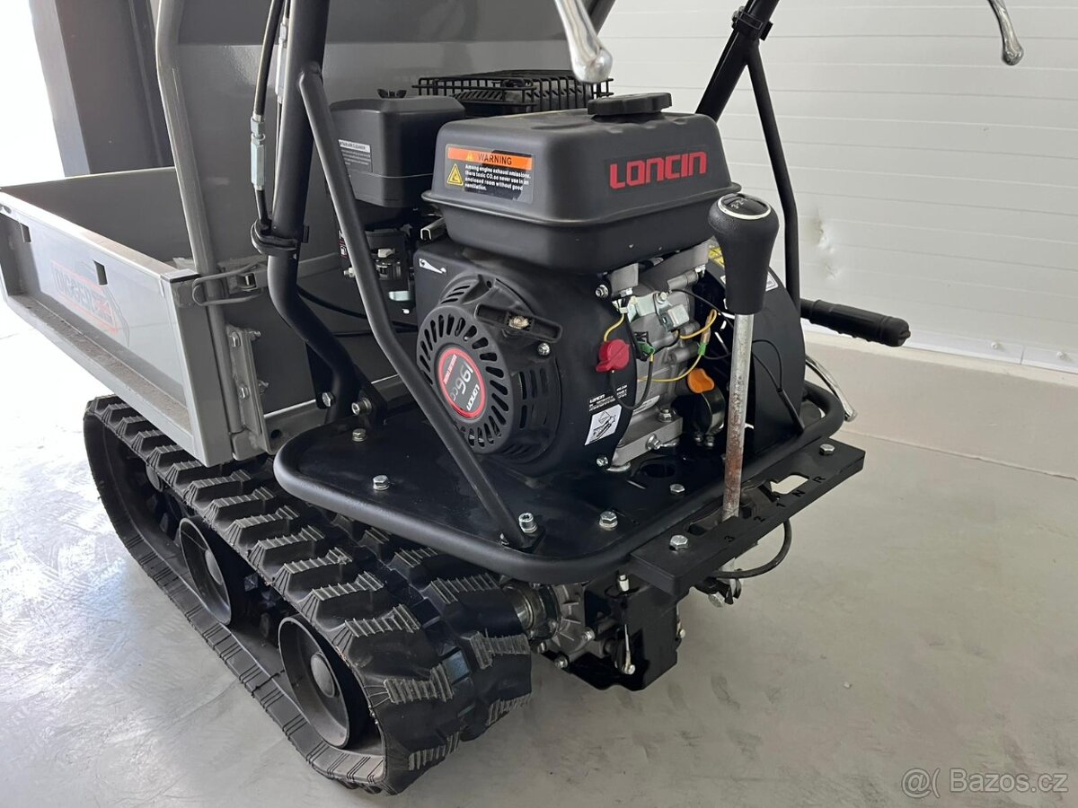 mini dumper, vyvážeč, benzínové pásové kolečko - 3