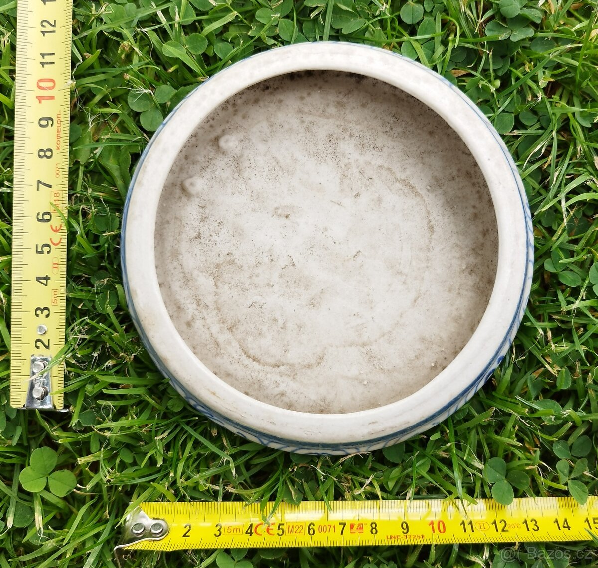 keramika - popelník MODRÁ KRESBA - 3