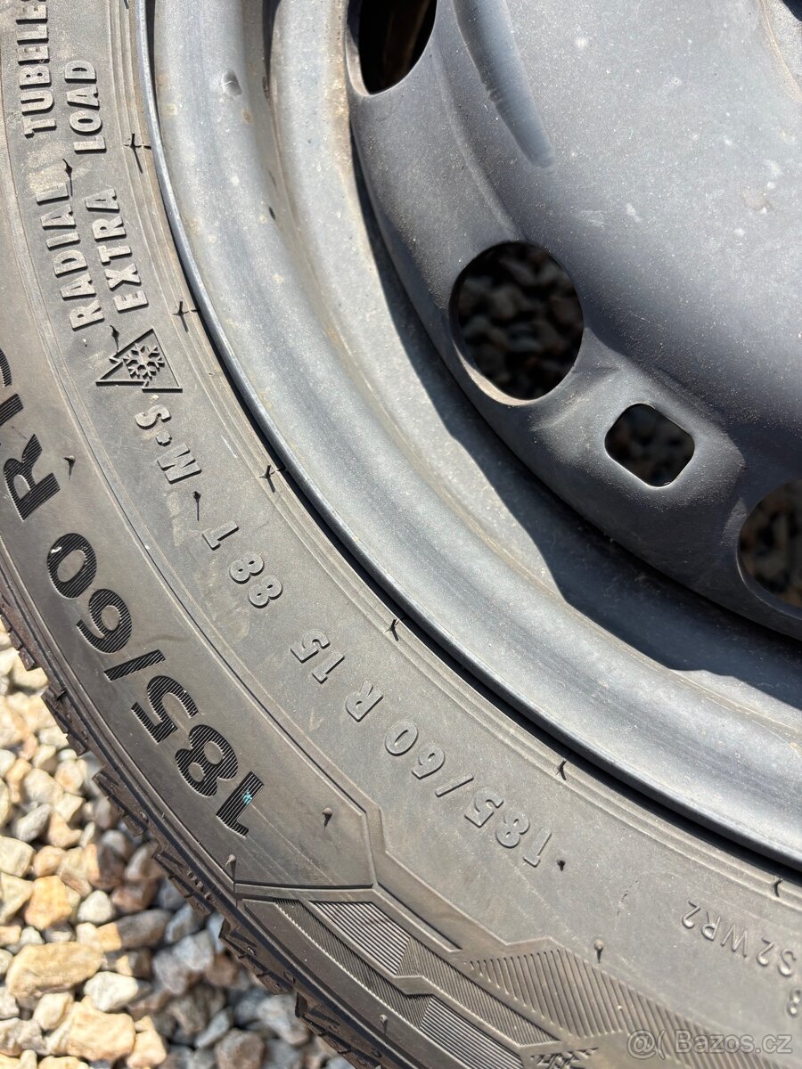 Sada kompletnich kol škoda Rapid, fabia 3 185/60 R15 - 3