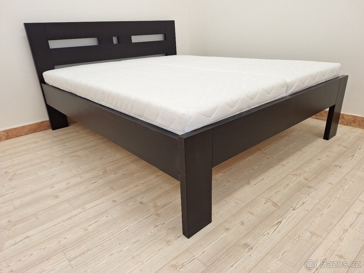 Nová dubová postel, zvýšená, nosnost 600 kg, Odvezu a smontu - 3