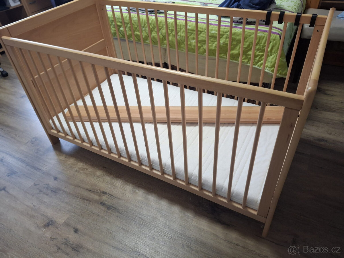Dětská postýlka 140x70 s madrací - 3
