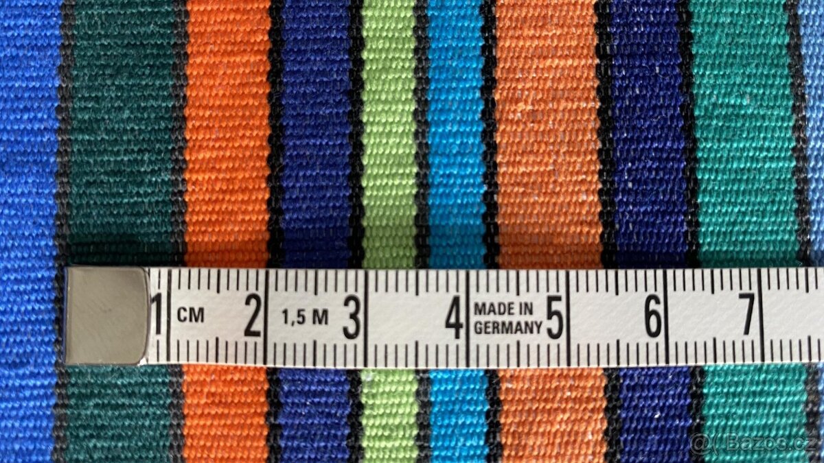 Lehátkovina šíře 140cm barevné proužky - 3