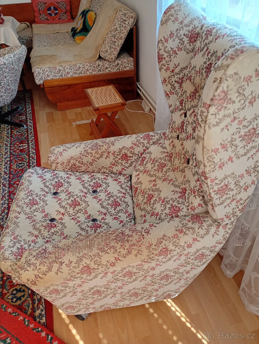 Retro křeslo ušák - 3