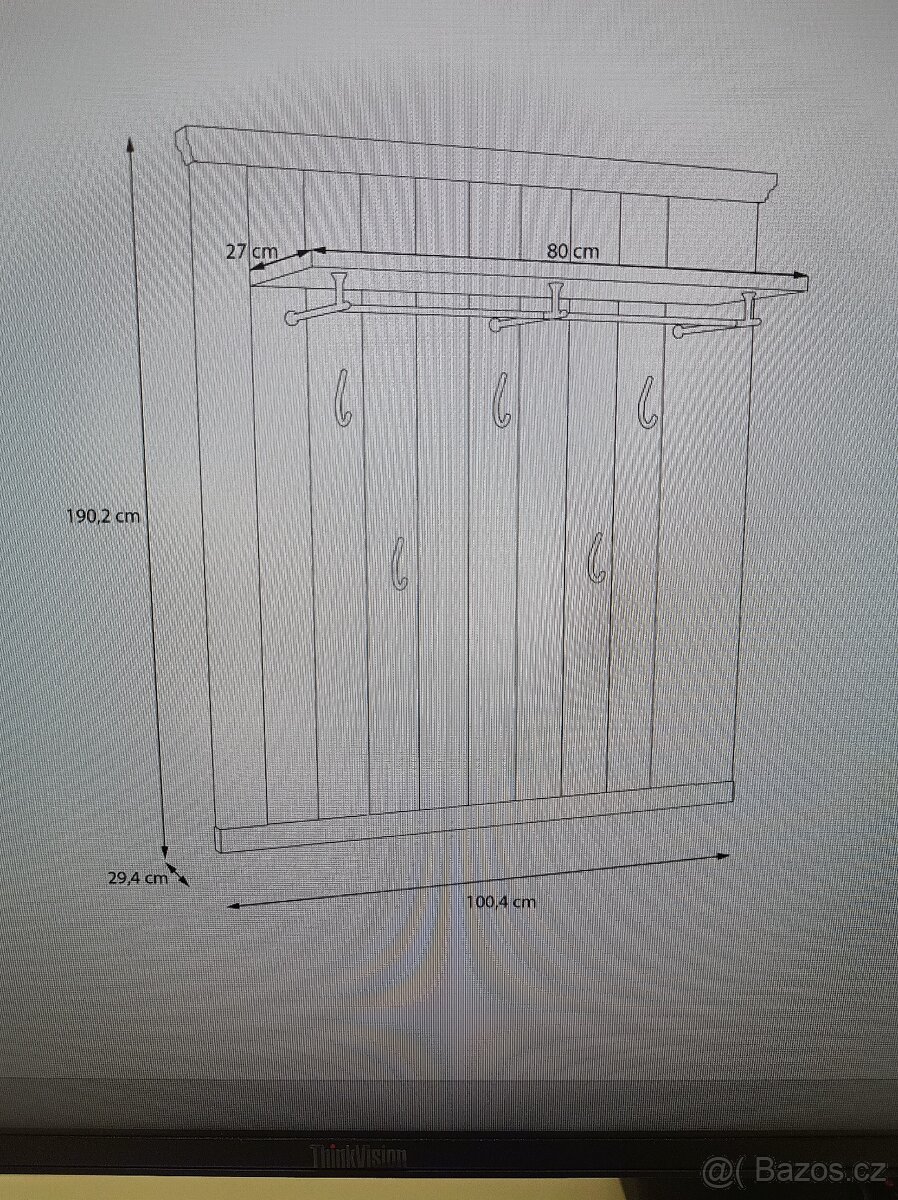 Předsíňový závěsný panel / vešák - 3