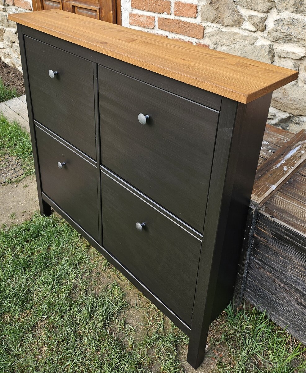 Botník Ikea Hemnes černý - 3