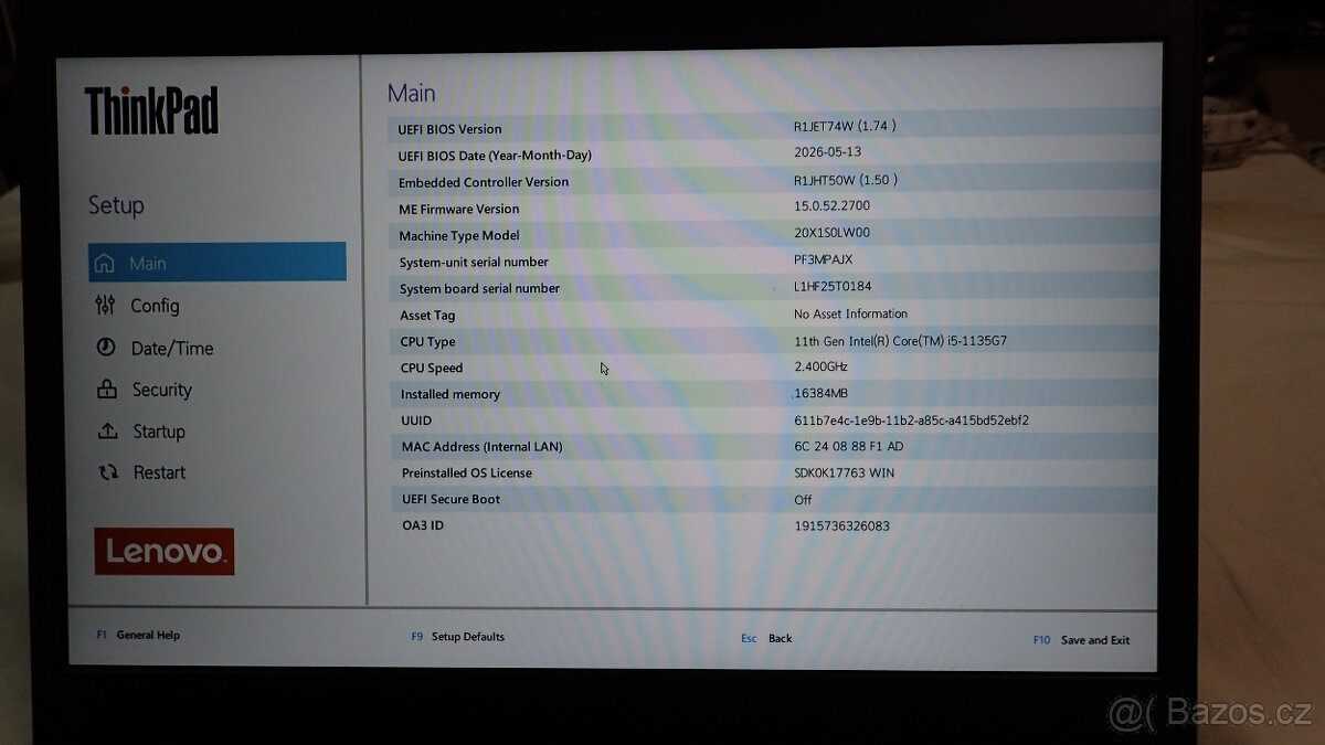 Notebook Lenovo L14 - 3