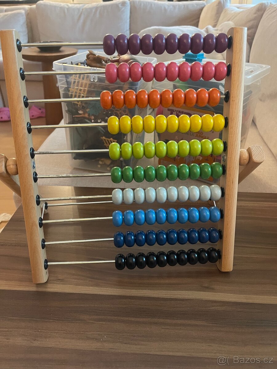 IKEA MULA dřevěné počítadlo – top stav - 3