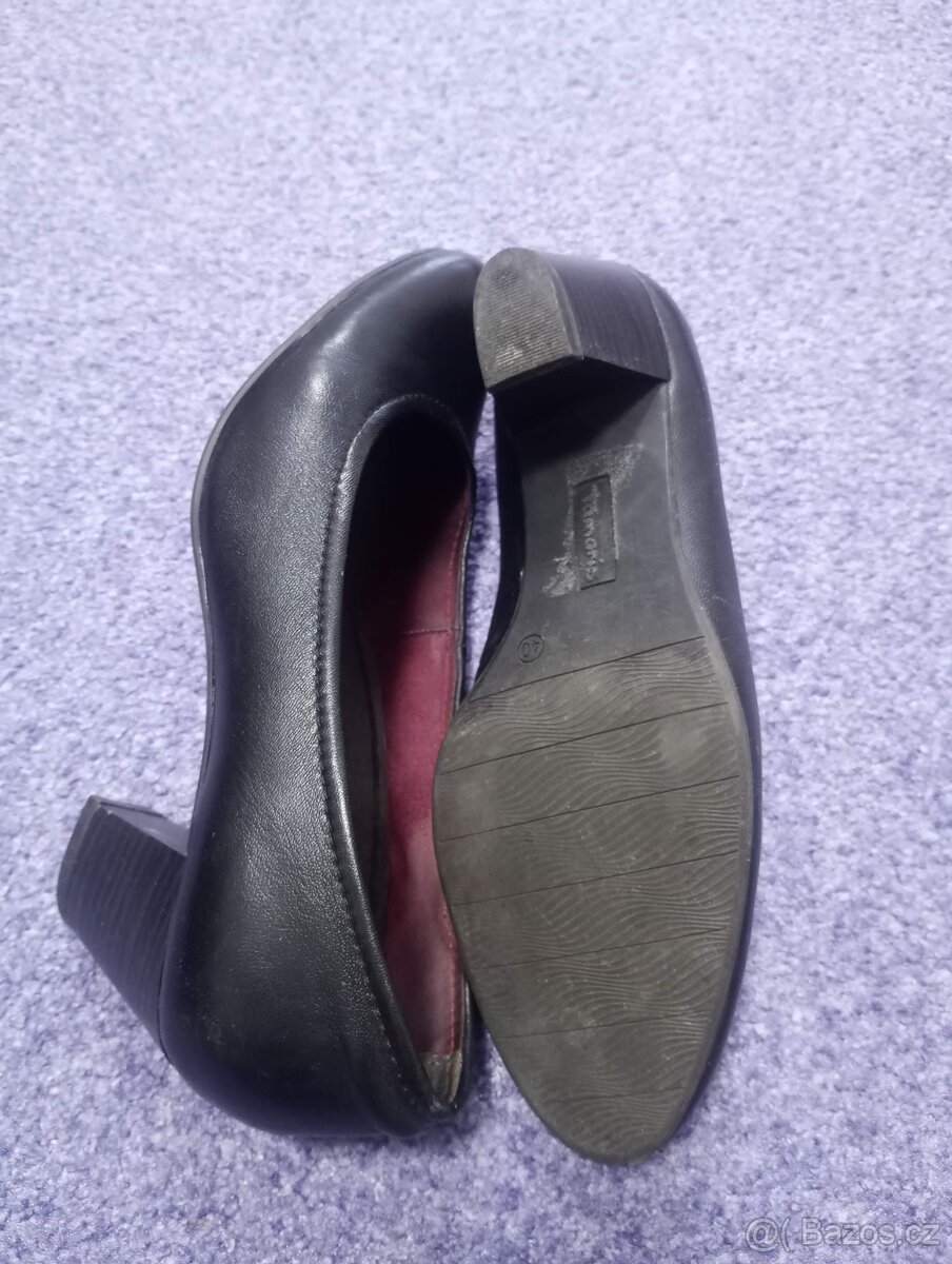 Černé lodičky Tamaris, vel. 40 - 3