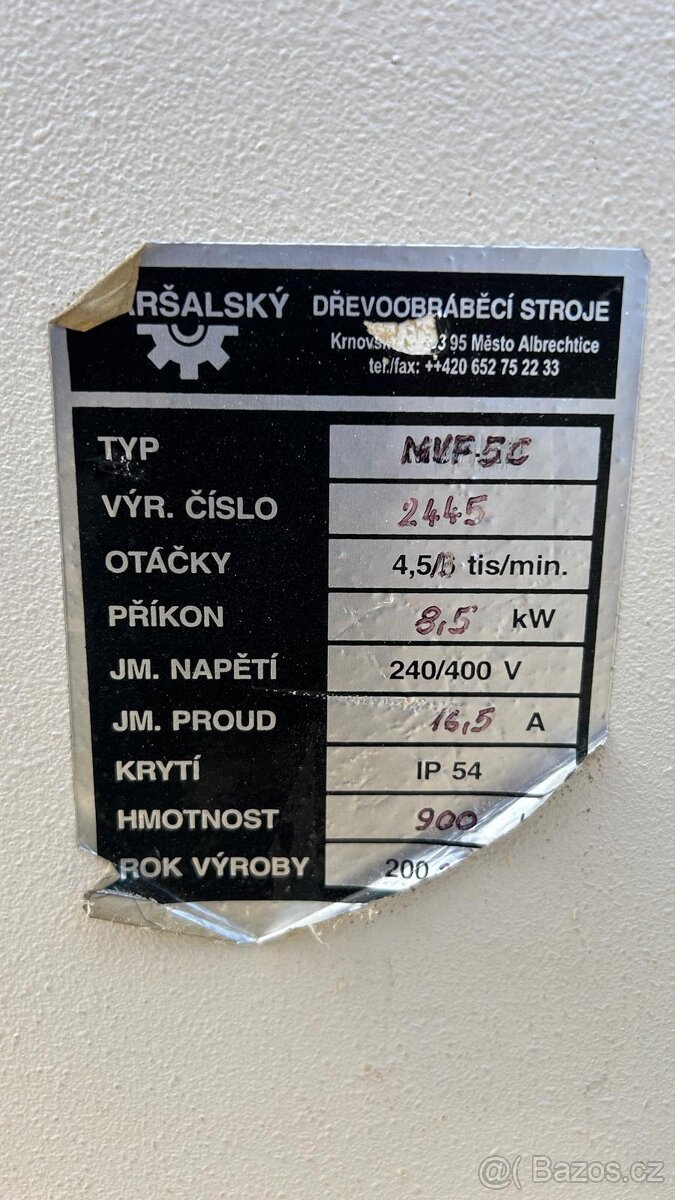 Stroj MVF 5 C - 3