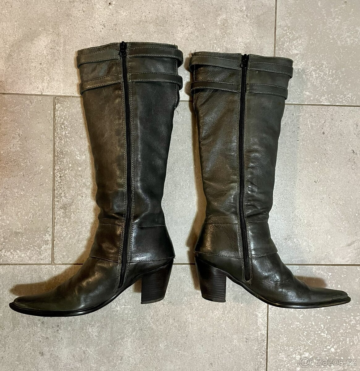 Kozačky zn. BAŤA/vel. 37/kožené - 3