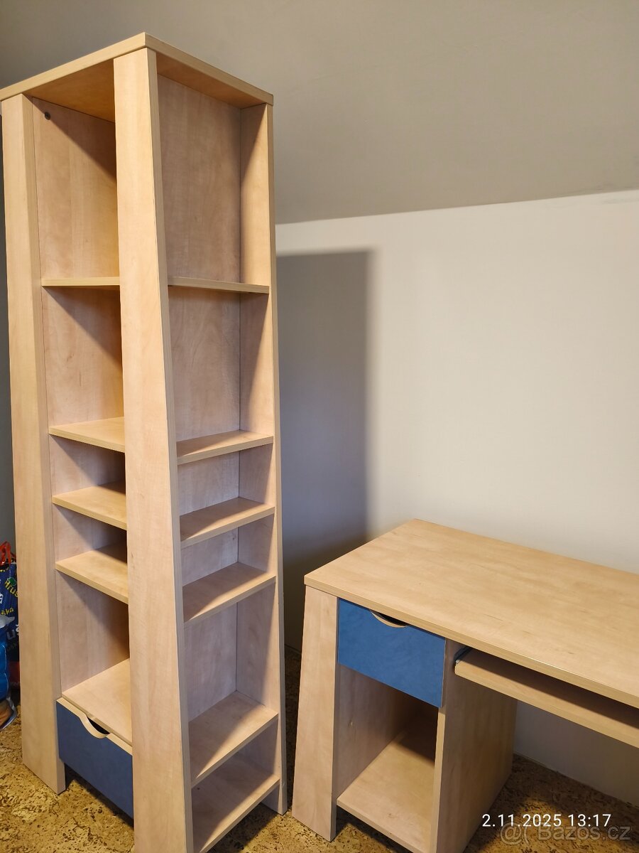 Psací stůl + policový regál - 3