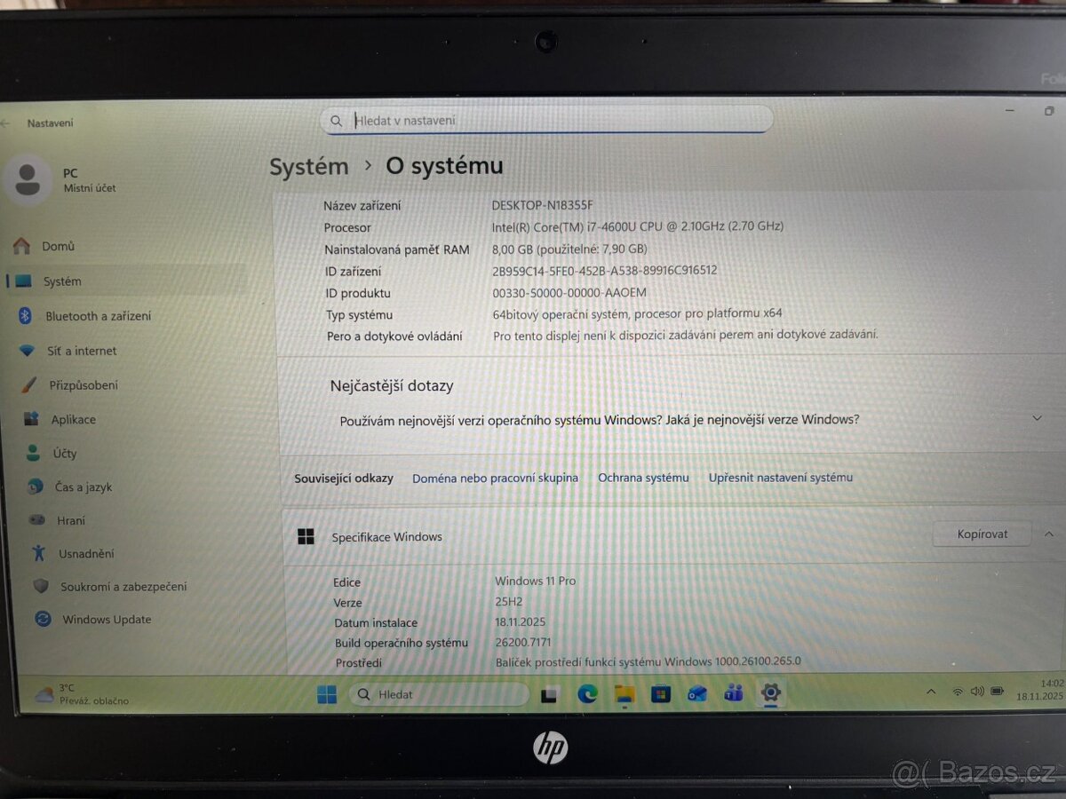 HP EliteBook Folio 1040 + Win11 + Nová Baterie - 3